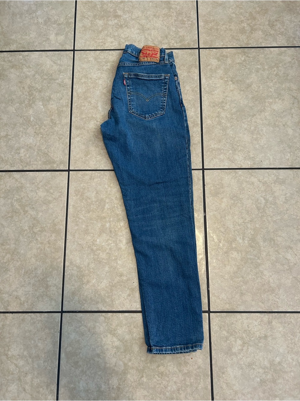 Levi's Men's Slim Straight Jeans in Blue Denim